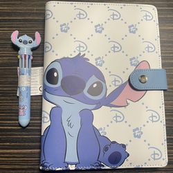 NWT Stitch notebook and pens