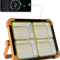 Portable LED Work Solar Light 100W 16500mAh 10000 LM with Stepless Brightness Job Site Battery Rechargeable LED Floor Light for Emergency Worklight fo