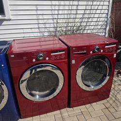 LG front load washer and GAS dryer set
