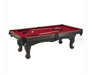 Barrington Arlington 8 ft. Pool Table with Drop Pockets, Cue Sticks and Ball Set