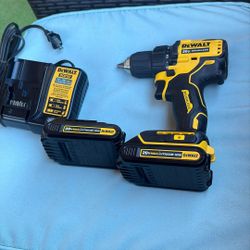 Dewalt 20v Brushless Drill  and Two 1.5ah Batteries