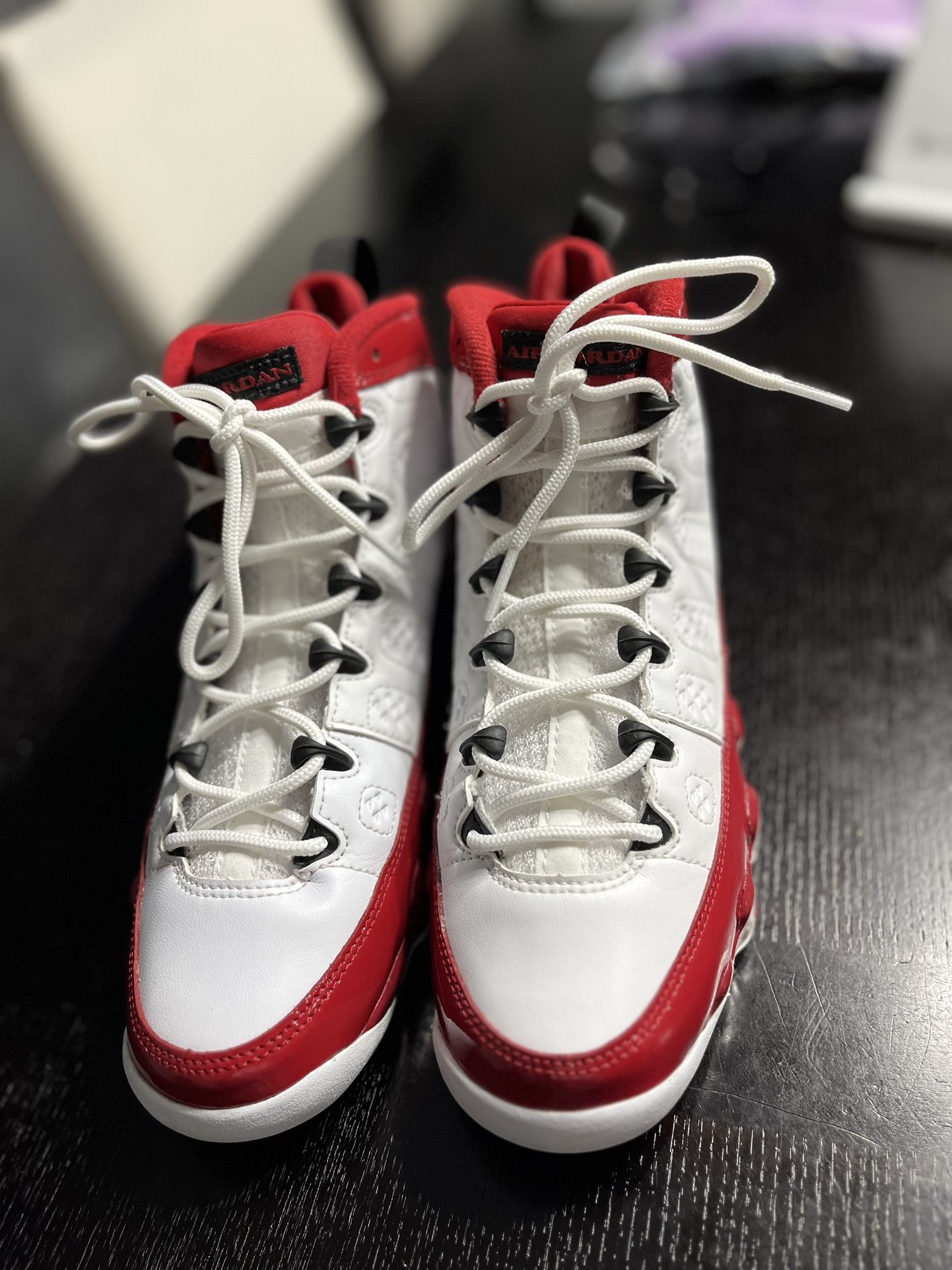 Air Jordan Retro 9 (GS) White Gym Red 6y