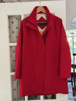 Pendleton Women's Red Wool-Blend Walker Coat