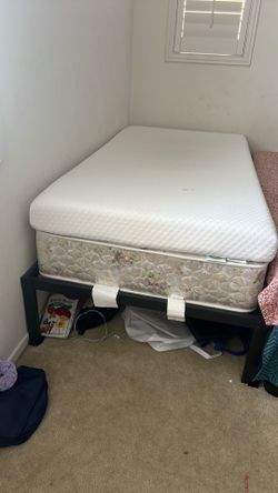 Twin Bed frame and Mattress