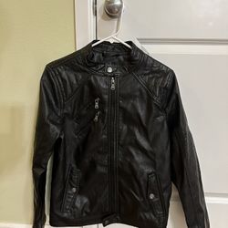 URBAN REPUBLIC Boys Faux Leather Jacket with Zipper Pockets