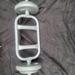mini  tricep bar n weights