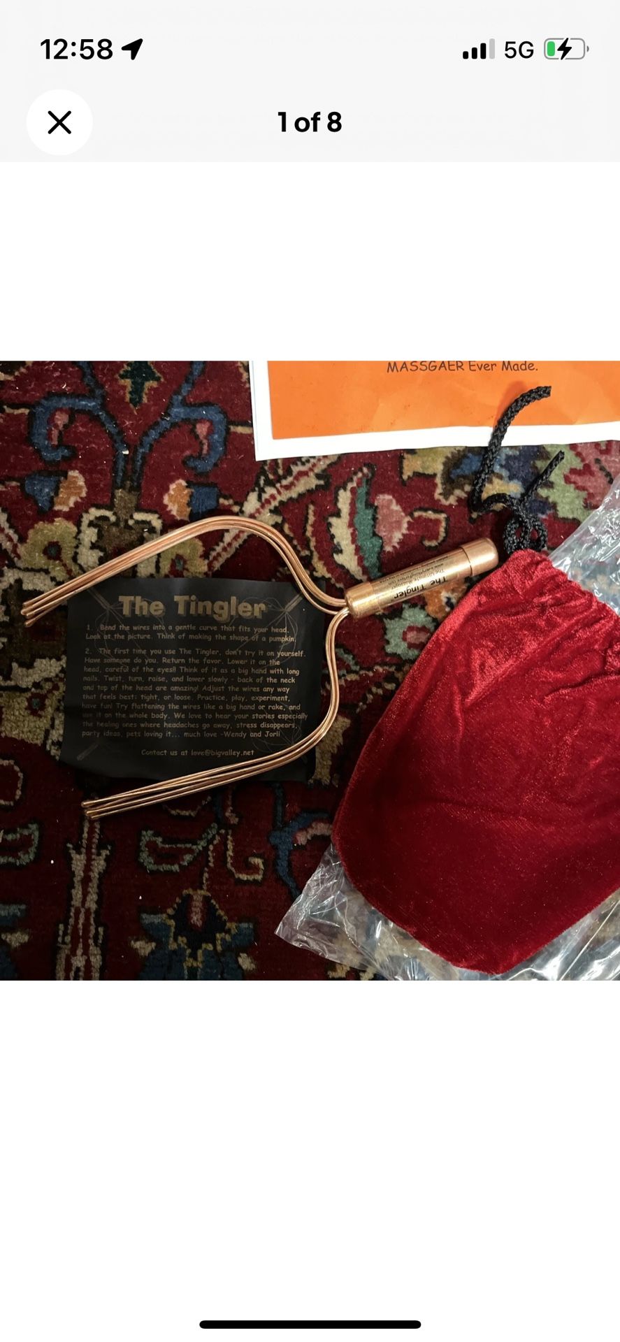 The Tingler Copper Head Massage Brand New Helps With Headaches Get Taken To A Euphoric State