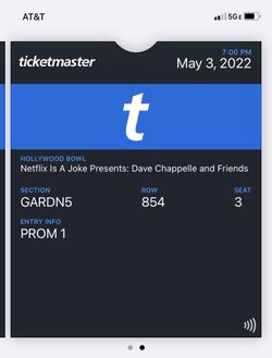 Dave Chapelle Comedy Tour May 3 (2 Tickets)