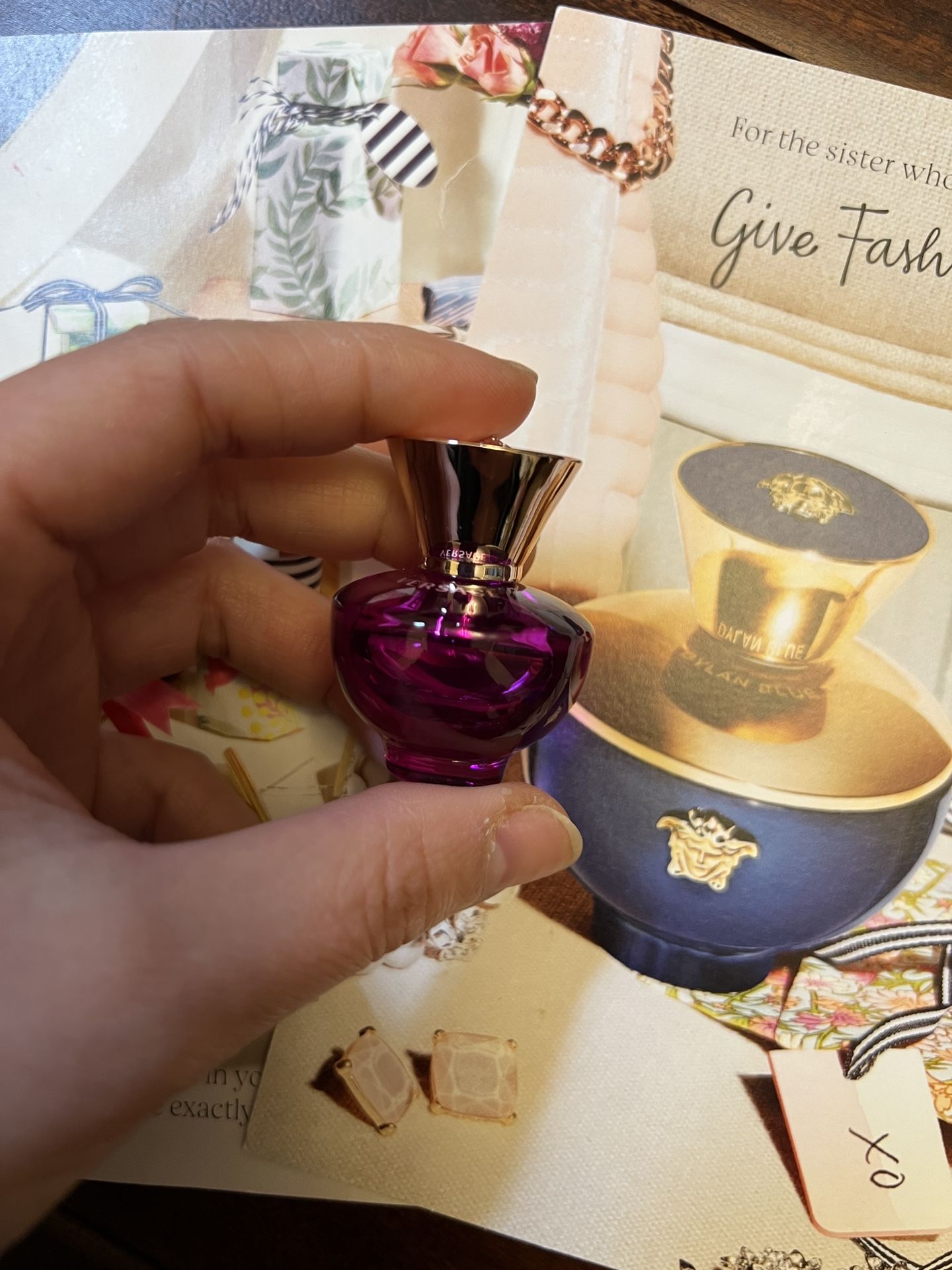 Versace Dylan PURPLE Pour Femme Eau de Parfum Mini .17 oz. , New No Box
