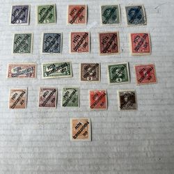 Czechoslovakia 1919 overprint collection of MH Stamps