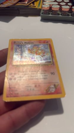 Blaine's Moltres Holo Pokémon Card 90 HP