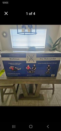 Maximus Pro Folding Rebounder Indoor Exercise Mini Trampoline 