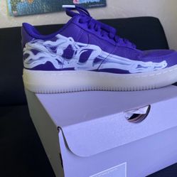 Nike Air Force 1 Low Skeleton Halloween Purple