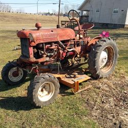 Farmall Cub Tractor With Belly Mower 