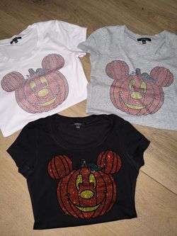 Pumpkin rhinestone shirts