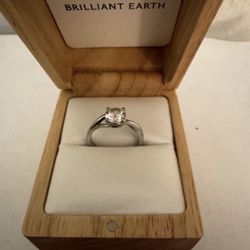💍 1.00 ct Lab Diamond Platinum Engagement Ring - Brilliant Eart