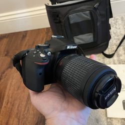 Nikon D5200 DSLR Camera with accessories
