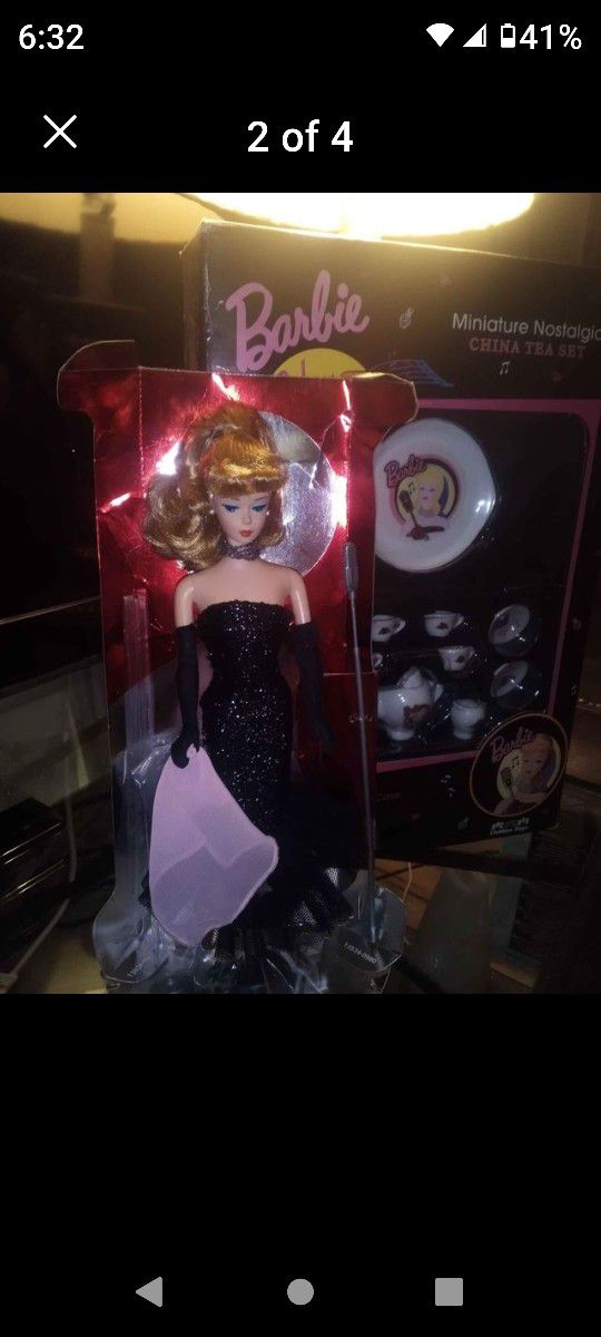 Vintage Barbie Solo Spotlight Tea Set With Solo Spotlight BARBIE!