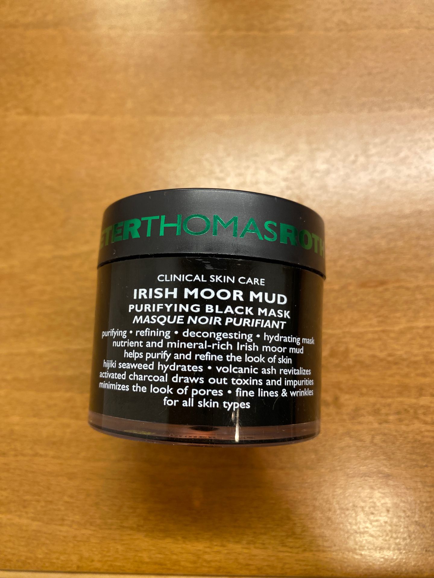 PTR Irish Moor Mud Purifying black mask face