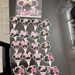 Minnie Mouse Cake Toppers