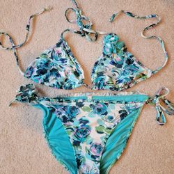 Vintage Nanette Lepore Swimsuit Bikini 2 Piece 