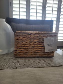 Hyacinth Basket With Lid (Better Homes & Gardens)