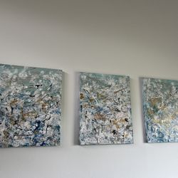 3 acrylic paint on canvas