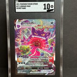 Gengar Vmax Secret Rare fusion strike (Slab)