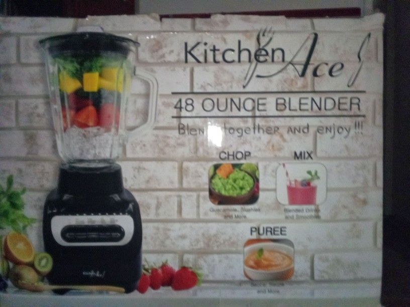 Kitchen Ace 48oz Glass Blender