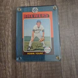 Robin Yount Rookie Baseball Card 