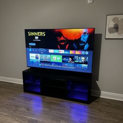 Vaczon 66” LED TV Stand / Entertainment Center – Up to 75” TV