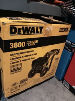 DRWALT GAS PRESSURE WASHER 3600 PSI