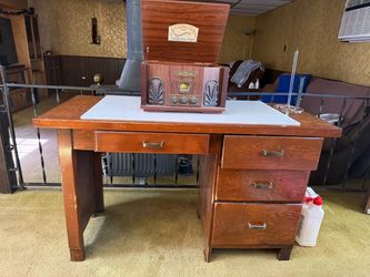 wood desk