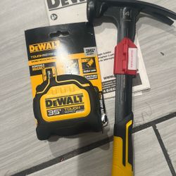 Hammer  Dewalt  14 Oz  And  Tape  Measure   Brand  New   Firm  Price