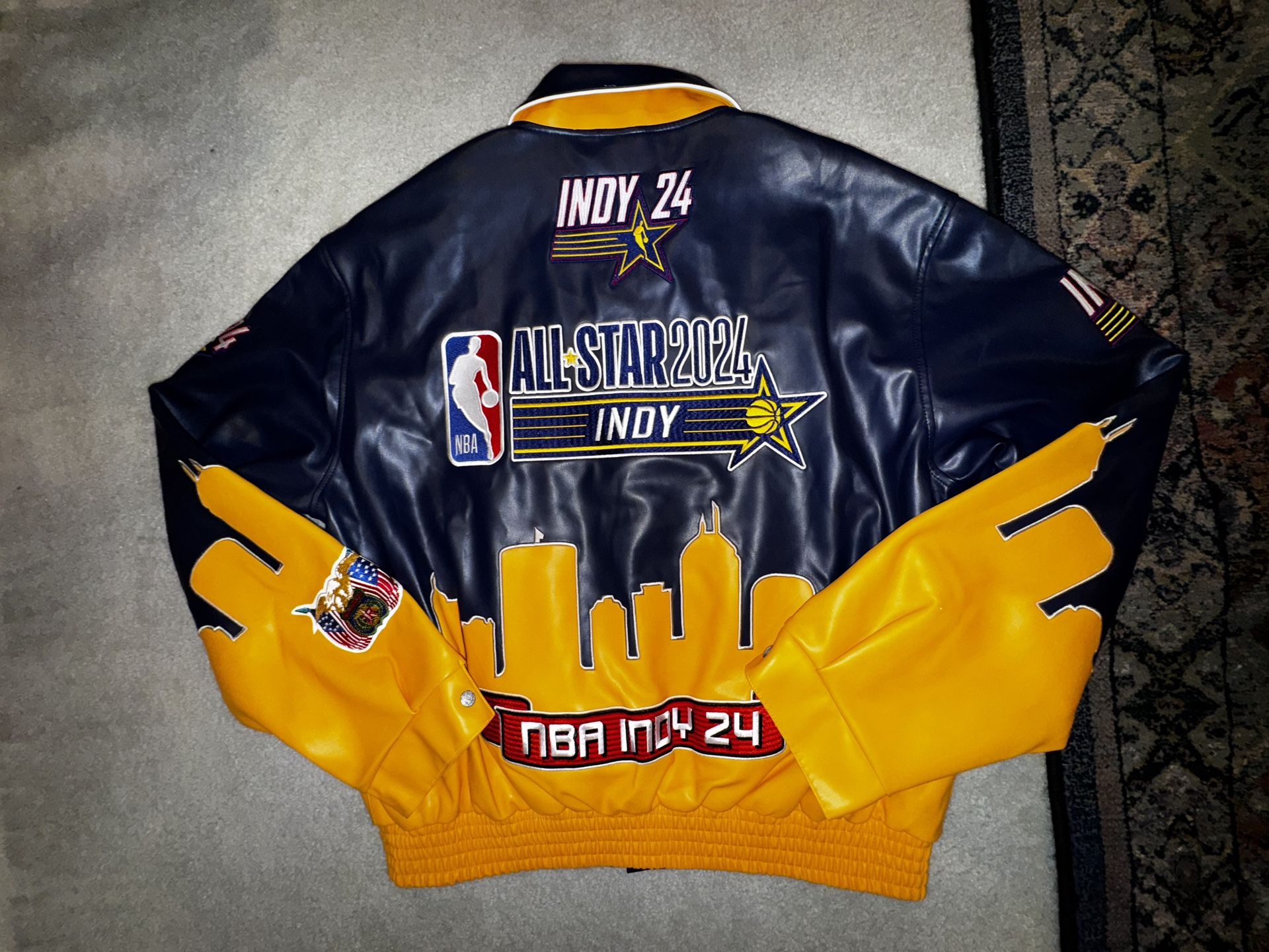 Jeff Hamilton Jacket NBA All Star Game 2024 ( Vegan Leather) Size 