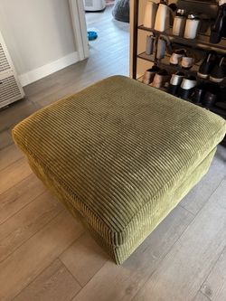 Olive green ottoman