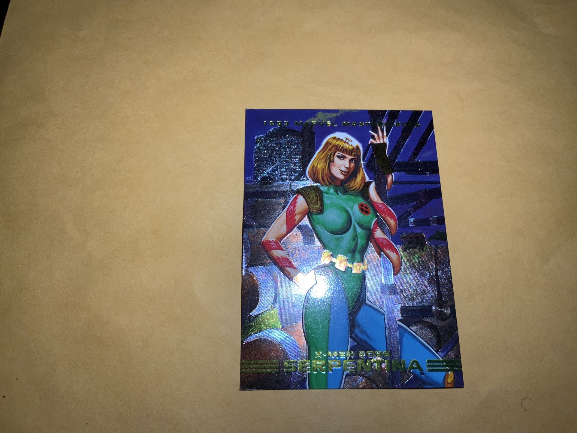 1993 MARVEL MASTERPIECE X-MEN 2099 SERPENTINA DYNA-ETCH CARD