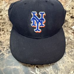 Black Alternate New York Mets On Field New Era Hat Size 7 3/4 Made in the USA
