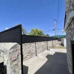 Sheet Metal Privacy Fence