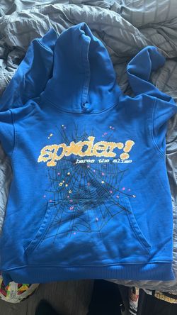 Spider hoodie blue