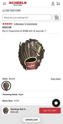 Rawlings Glove 11-3/4 New