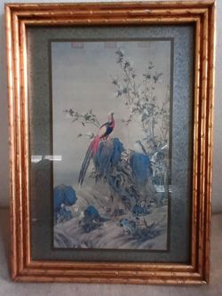 Guiseppe Castiglione: Brocade of Spring (antique gold frame)