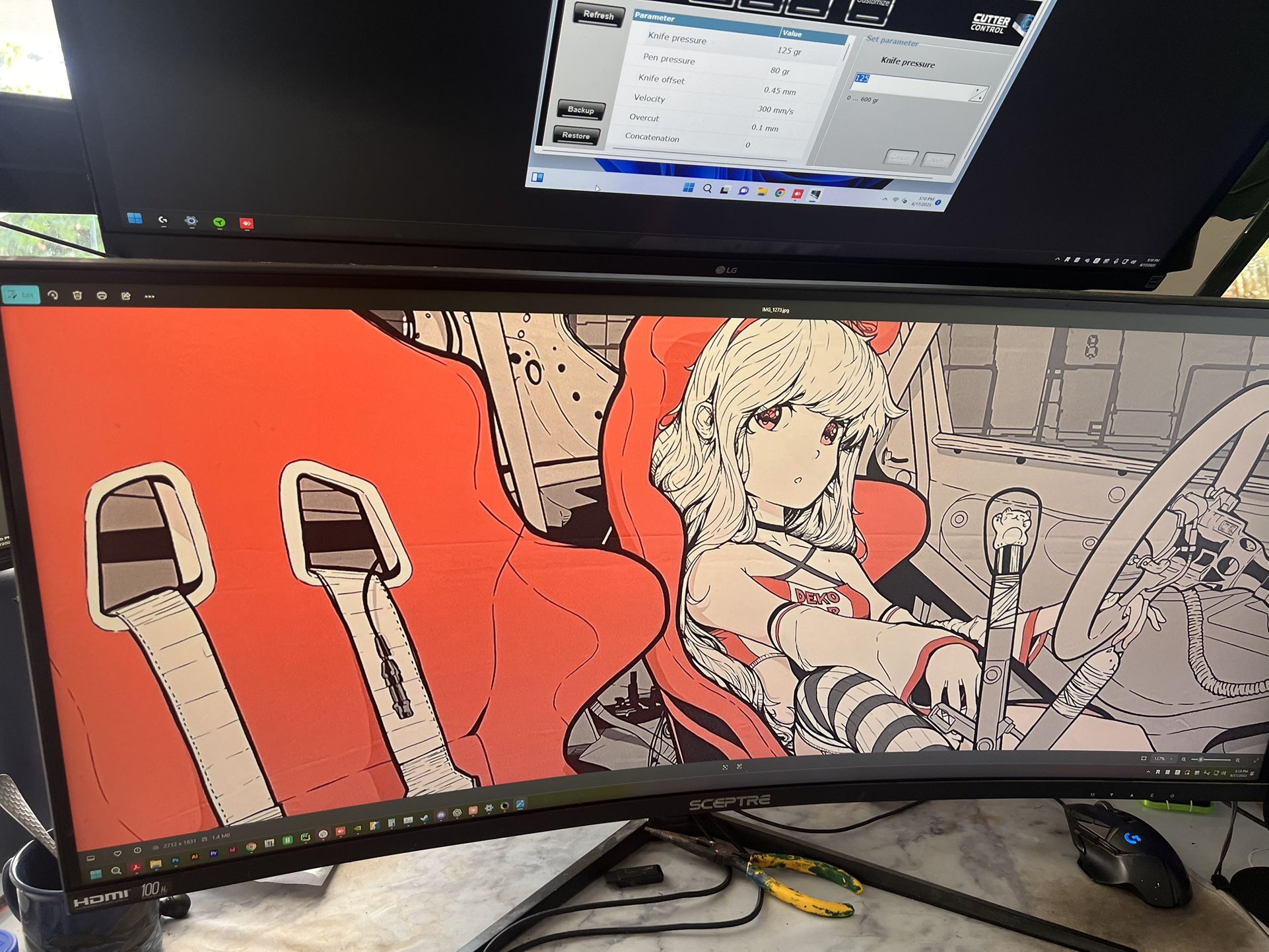 Scepter Ultrawide C355W 100hz Gaming Monitor In Perfect Condition