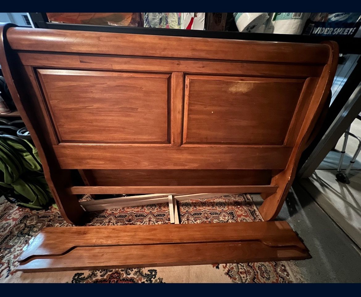 Queen Sized Bed-frame, Mattress, And Box Spring! - $40 All Must Go!