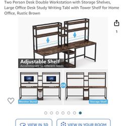 Adjustable Shelf Desk