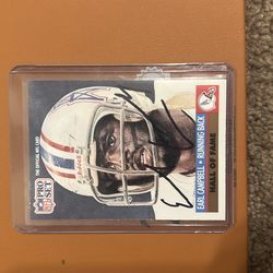 Signed Earl Campbell ( Pro-Set hall of fame card