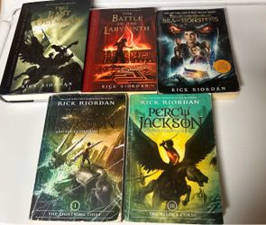 Percy Jackson and the Olympians books 1-5 by Rick Riordan
