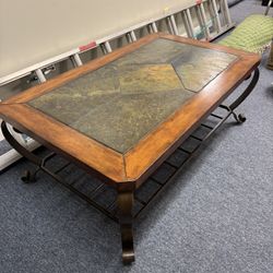 Wood / Tile Coffee Table 