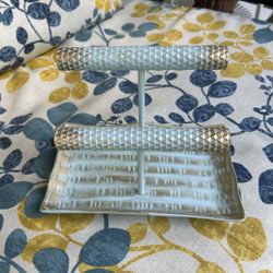 Turquoise & Gold Colored Jewelry Display/Holder/Organizer 