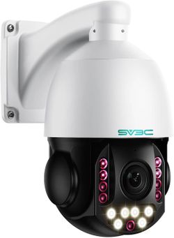 SV3C PTZ POE Camera Outdoor, 36X Zoom 360° Auto Tracking 4K